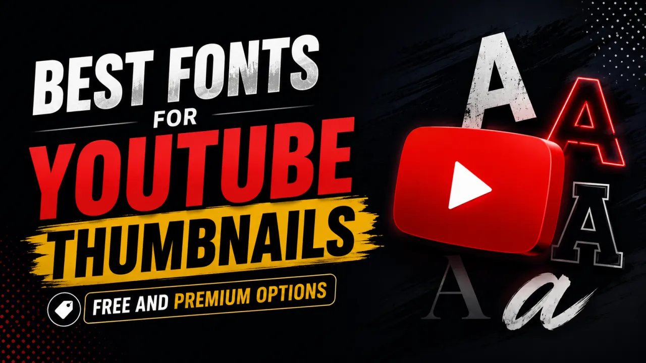 Best Fonts for YouTube Thumbnails: Free and Premium Options