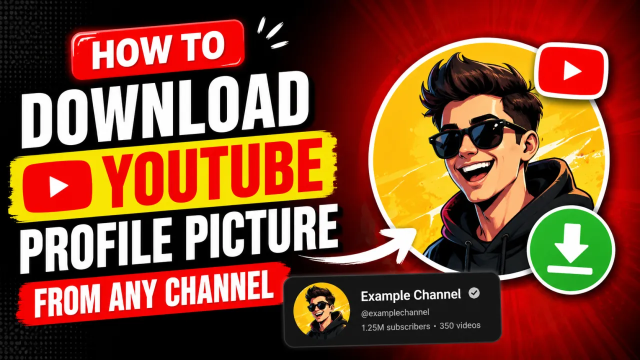 How to Download a YouTube Profile Picture From Any Channel