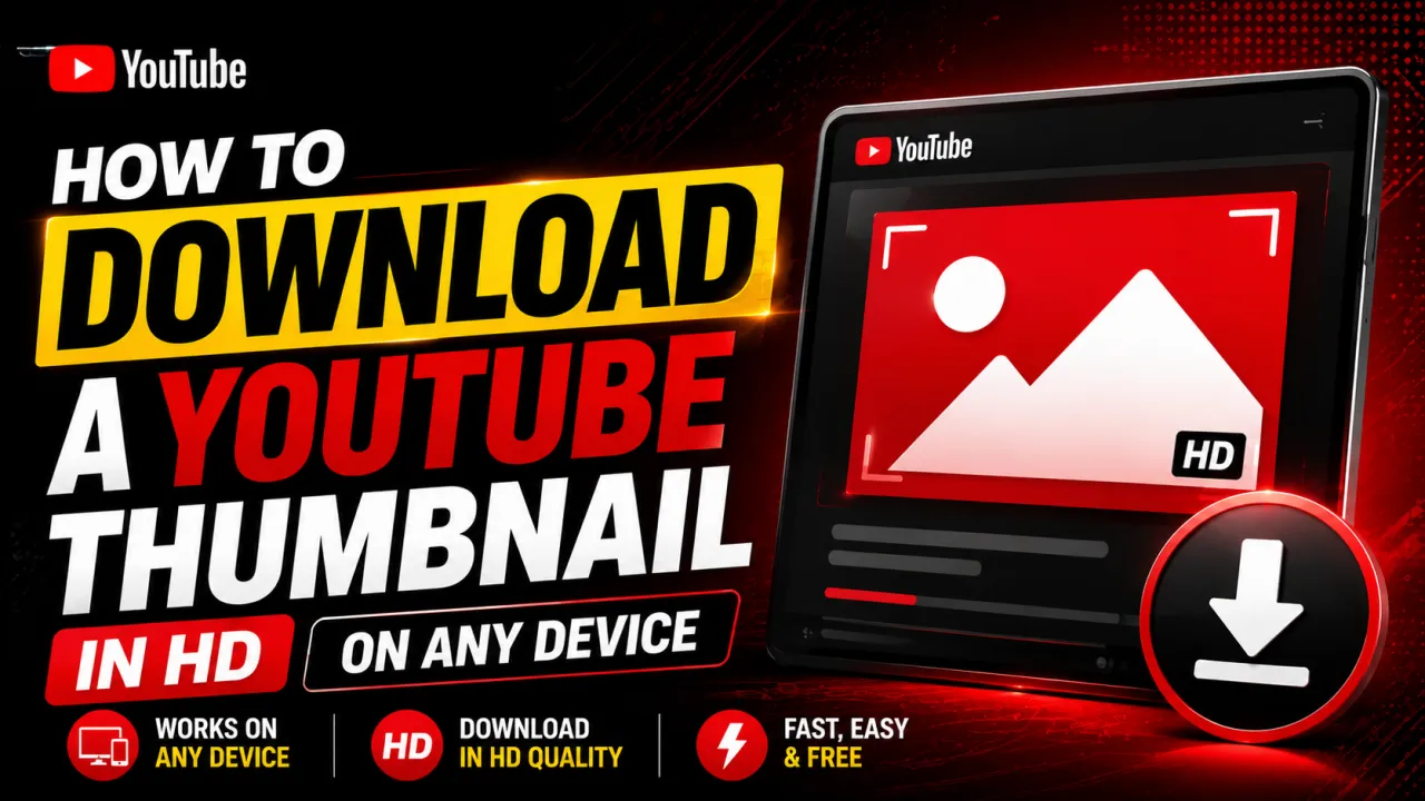 How to Download a YouTube Thumbnail in HD on Any Device