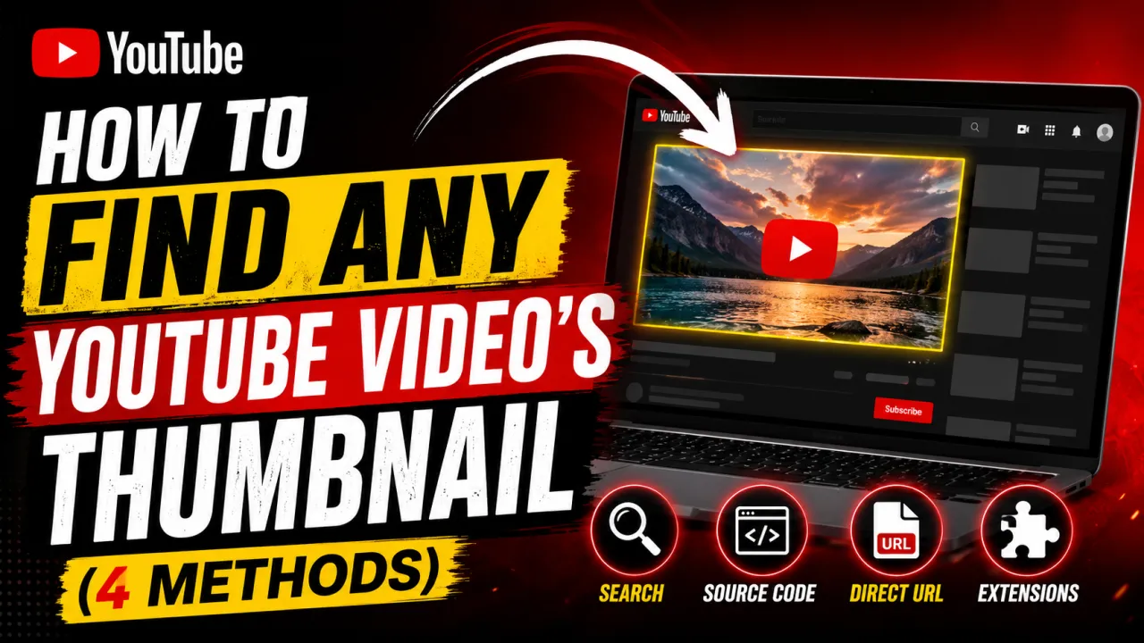 How to Find Any YouTube Video's Thumbnail (4 Methods)