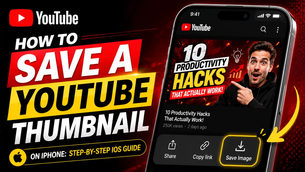 How to Save a YouTube Thumbnail on iPhone: Step-by-Step iOS Guide
