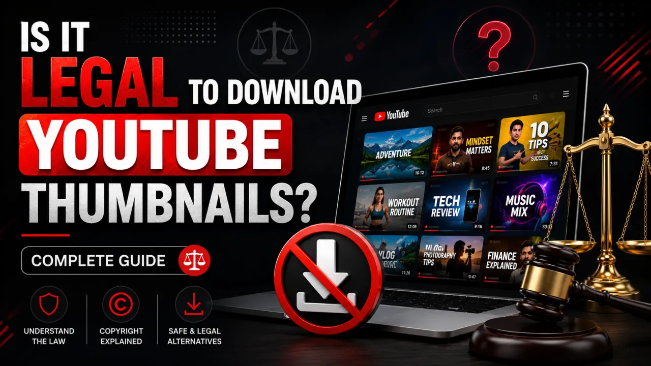 Is It Legal to Download YouTube Thumbnails? Complete Guide