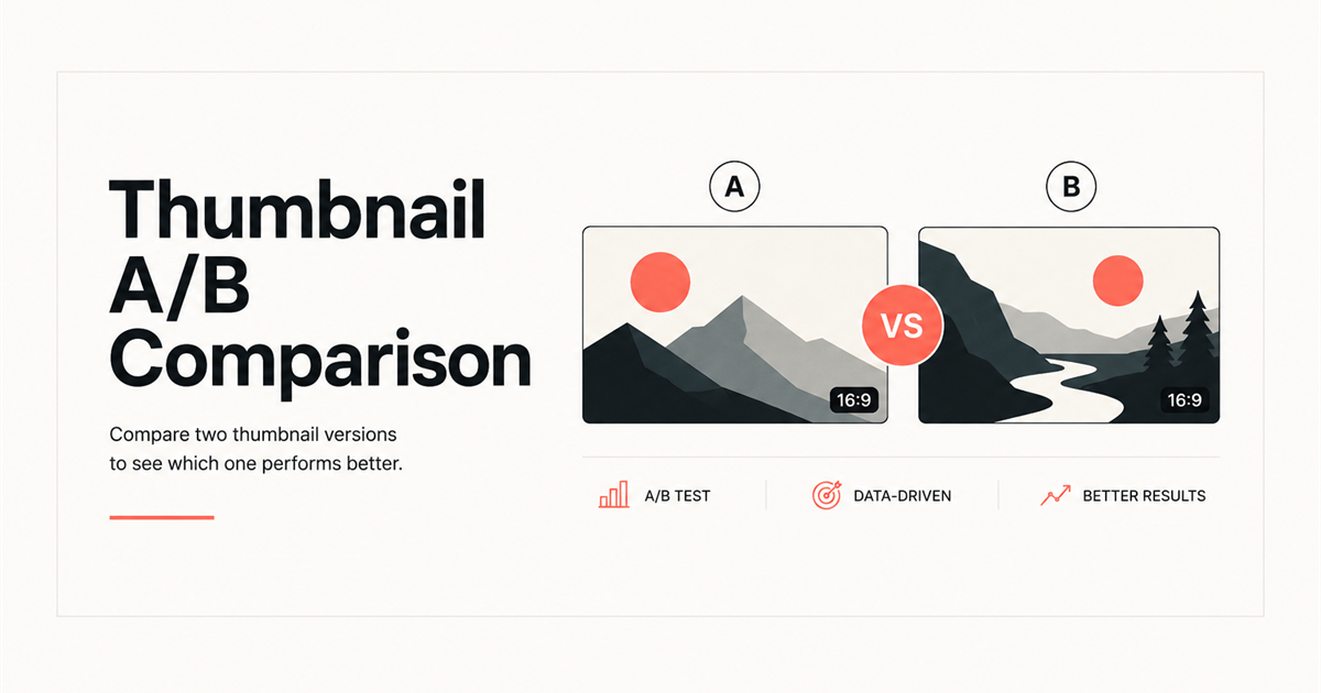 YouTube Thumbnail A/B Comparison Tool — Free | YTI