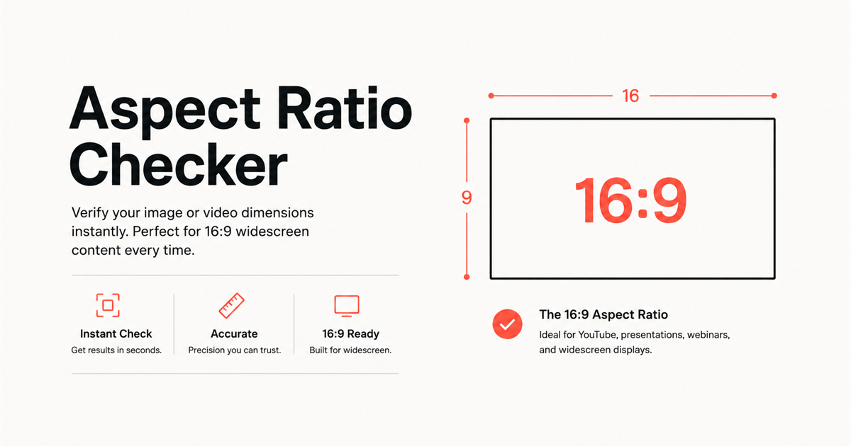 YouTube Thumbnail Aspect Ratio Checker — Free | YTI