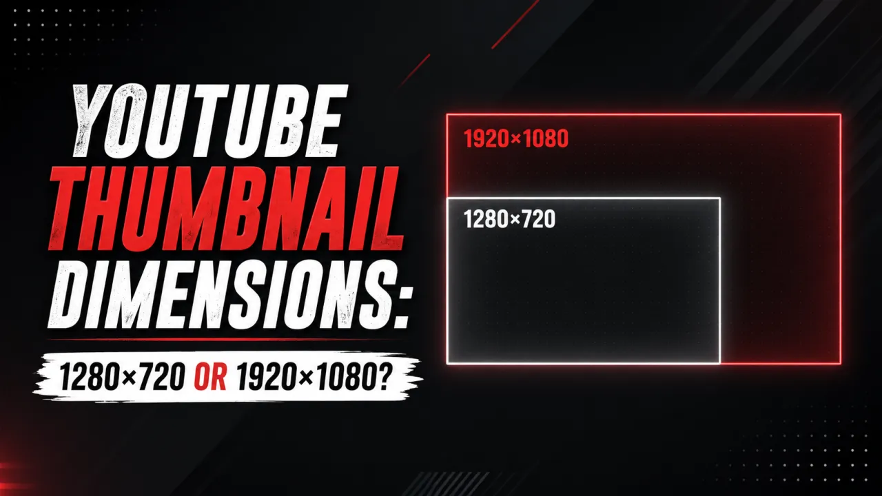 YouTube Thumbnail Dimensions: 1280×720 or 1920×1080?