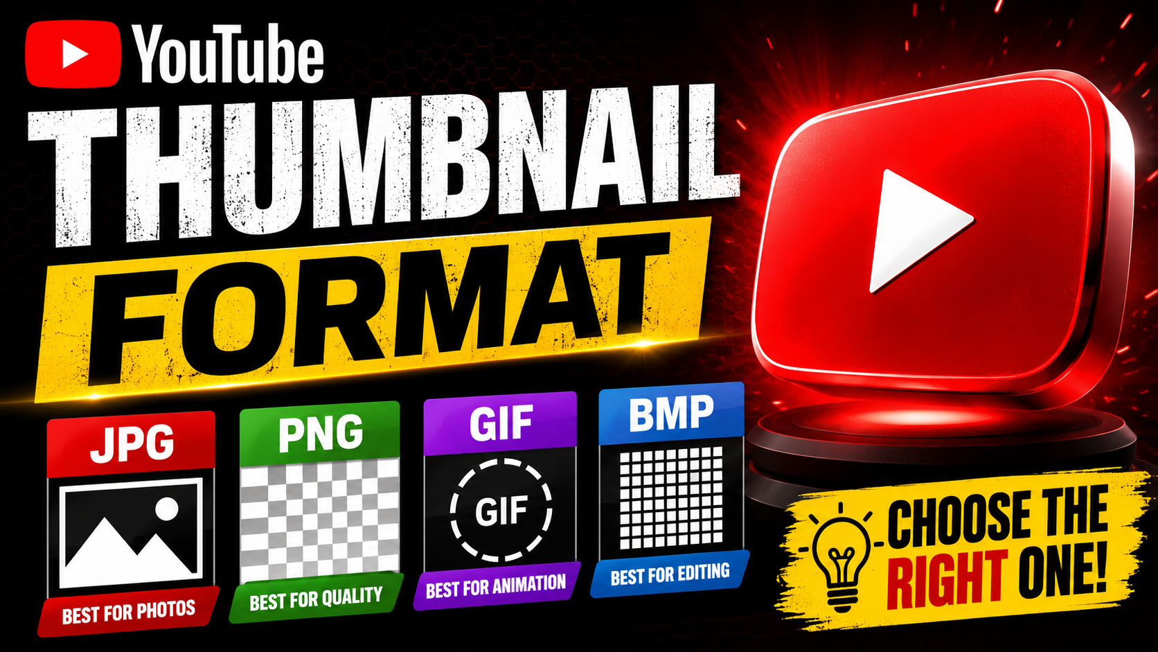 YouTube Thumbnail Format: JPG vs PNG vs GIF vs BMP